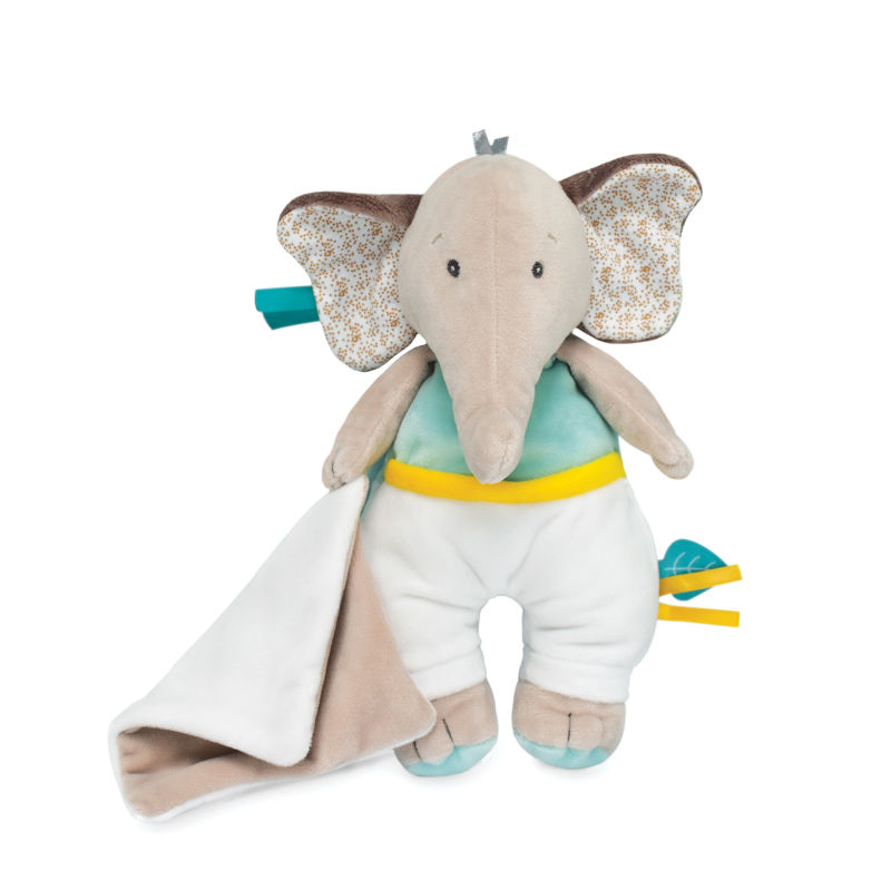  - cacahuète léléphant - peluche avec mouchoir 23 cm 